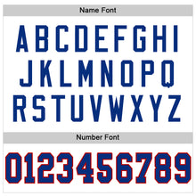 Load image into Gallery viewer, Custom White Royal-Red Mesh Authentic Throwback Football Jersey