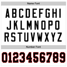 Load image into Gallery viewer, Custom White Black-Red Mesh Authentic Throwback Football Jersey