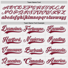 Load image into Gallery viewer, Custom White Crimson-Gray Hockey Lace Neck Jersey