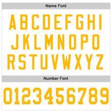 Load image into Gallery viewer, Custom White Gold-Light Blue Mesh Authentic Throwback Football Jersey