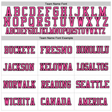 Load image into Gallery viewer, Custom White Teal Black-Pink Mesh Authentic Throwback Football Jersey