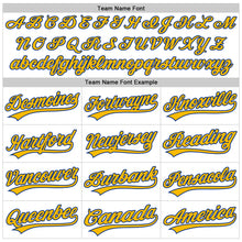 Load image into Gallery viewer, Custom White Gold-Royal Authentic Throwback Baseball Jersey