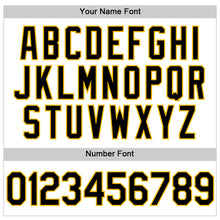 Load image into Gallery viewer, Custom White Black-Gold Authentic Throwback Baseball Jersey