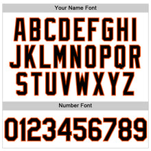 Load image into Gallery viewer, Custom White Black-Orange Authentic Throwback Baseball Jersey