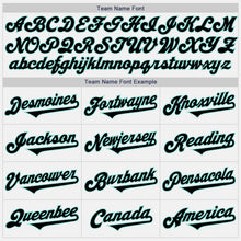 Load image into Gallery viewer, Custom White Black-Ice Blue Authentic Baseball Jersey