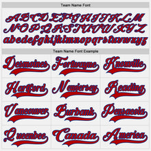 Load image into Gallery viewer, Custom White Red-Royal Hockey Jersey