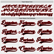 Load image into Gallery viewer, Custom White Black-Red Hockey Jersey