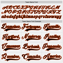 Load image into Gallery viewer, Custom White Black-Orange Hockey Jersey