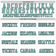 Load image into Gallery viewer, Custom White Black-Ice Blue Mesh Authentic Football Jersey