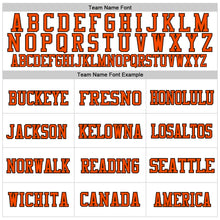 Load image into Gallery viewer, Custom White Brown-Orange Mesh Authentic Football Jersey