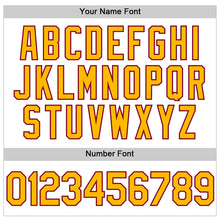 Load image into Gallery viewer, Custom White Gold-Maroon Authentic Throwback Basketball Jersey