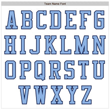 Load image into Gallery viewer, Custom White Light Blue-Navy Authentic Baseball Jersey