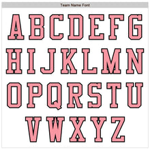 Load image into Gallery viewer, Custom White Medium Pink-Black Authentic Baseball Jersey