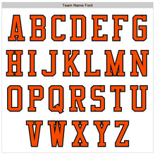 Load image into Gallery viewer, Custom White Orange-Black Authentic Baseball Jersey