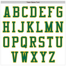 Load image into Gallery viewer, Custom White Kelly Green-Gold Authentic Baseball Jersey