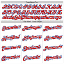 Load image into Gallery viewer, Custom White Red-Royal Authentic Throwback Basketball Jersey