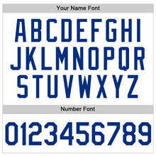 Load image into Gallery viewer, Custom White Royal Authentic Throwback Basketball Jersey