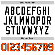 Load image into Gallery viewer, Custom White Orange-Black Authentic Throwback Basketball Jersey