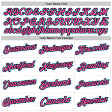 Load image into Gallery viewer, Custom White Teal Black-Pink Authentic Throwback Basketball Jersey