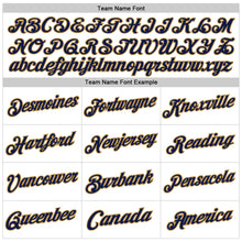 Load image into Gallery viewer, Custom White Navy-Old Gold Authentic Throwback Basketball Jersey