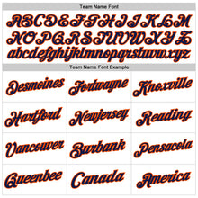 Load image into Gallery viewer, Custom White Navy-Orange Authentic Throwback Basketball Jersey