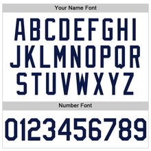 Load image into Gallery viewer, Custom White Navy Authentic Throwback Basketball Jersey