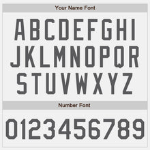 Load image into Gallery viewer, Custom White Steel Gray Authentic Baseball Jersey