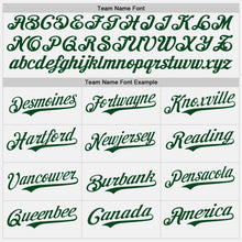 Load image into Gallery viewer, Custom White Green Authentic Baseball Jersey