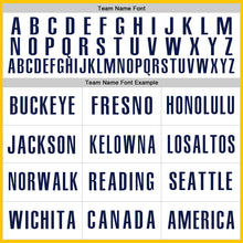 Load image into Gallery viewer, Custom Yellow Navy-White Authentic Baseball Jersey