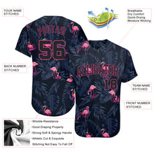 Load image into Gallery viewer, Custom 3D Pattern Design Flamingo Authentic Baseball Jersey