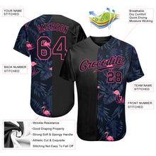 Load image into Gallery viewer, Custom 3D Pattern Design Flamingo Authentic Baseball Jersey