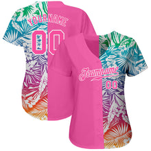 Load image into Gallery viewer, Custom 3D Pattern Design Tropical Palm Leaves Authentic Baseball Jersey