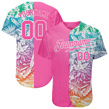 Load image into Gallery viewer, Custom 3D Pattern Design Tropical Palm Leaves Authentic Baseball Jersey