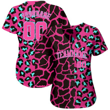 Load image into Gallery viewer, Custom 3D Pattern Design Leopard Authentic Baseball Jersey