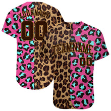 Load image into Gallery viewer, Custom 3D Pattern Design Leopard Authentic Baseball Jersey