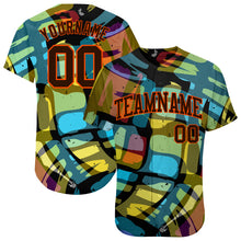 Load image into Gallery viewer, Custom 3D Pattern Design Abstract Graffiti Authentic Baseball Jersey