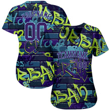 Load image into Gallery viewer, Custom 3D Pattern Design Abstract Graffiti Authentic Baseball Jersey