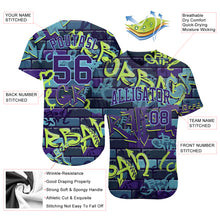 Load image into Gallery viewer, Custom 3D Pattern Design Abstract Graffiti Authentic Baseball Jersey