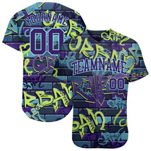 Load image into Gallery viewer, Custom 3D Pattern Design Abstract Graffiti Authentic Baseball Jersey