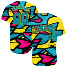 Load image into Gallery viewer, Custom 3D Pattern Design Abstract Graffiti Authentic Baseball Jersey