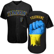 Load image into Gallery viewer, Custom 3D Pattern Design Solidarity With Ukraine Patriotic And Togetherness Authentic Baseball Jersey