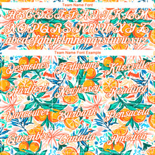 Load image into Gallery viewer, Custom White Orange 3D Pattern Design Fruit Performance T-Shirt