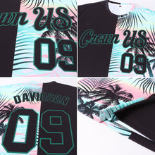 Load image into Gallery viewer, Custom 3D Pattern Design Tropical Hawaii Palm Leaves Performance T-Shirt