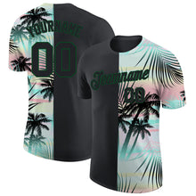 Load image into Gallery viewer, Custom 3D Pattern Design Tropical Hawaii Palm Leaves Performance T-Shirt