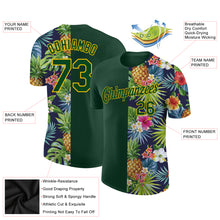 Load image into Gallery viewer, Custom 3D Pattern Design Tropical Pattern With Pineapples Palm Leaves And Flowers Performance T-Shirt