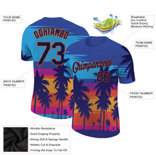 Load image into Gallery viewer, Custom 3D Pattern Design Hawaii Palm Trees Performance T-Shirt