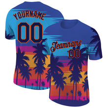 Load image into Gallery viewer, Custom 3D Pattern Design Hawaii Palm Trees Performance T-Shirt