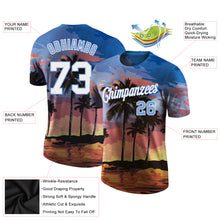 Load image into Gallery viewer, Custom 3D Pattern Design Hawaii Palm Trees Performance T-Shirt
