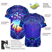 Load image into Gallery viewer, Custom 3D Pattern Design Magic Mushrooms Over Sacred Geometry Psychedelic Hallucination Authentic Baseball Jersey