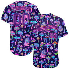 Load image into Gallery viewer, Custom 3D Pattern Design Colorful Flowers And Mushrooms Psychedelic Hallucination Authentic Baseball Jersey